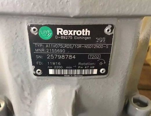 R902155690 A11VO75LRDS / 10R-NSD12N00-S مضخة متغيرة ذات مكبس محوري Rexroth