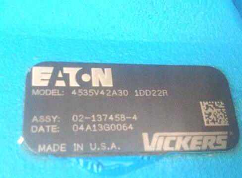 02-137458-4 4535V42A30-1DD22R إيتون فيكرز 4535V نوع مضخة دوارة مزدوجة