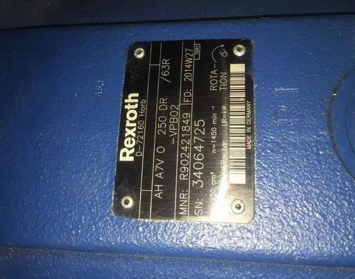 R902421849 AHA7VO250DR / 63R-VPB02 Rexroth محوري مكبس متغير مضخة A7VO250DR نوع