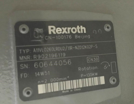 R902196119 A11VLO260LRDU2 / 11R-NZD12K02P-S Rexroth A11VO نوع مكبس محوري متغير مضخة