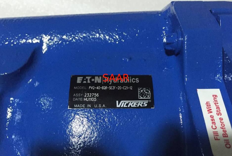 02-341597، PVQ10-A2R-SE3S-20-CM7-12 إيتون فيكرز مضخات البستون PVQ10 PVQ13 سلسلة للتطبيقات الصناعية