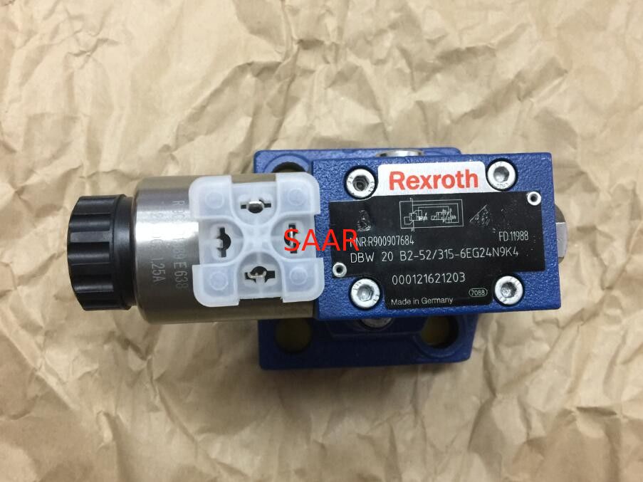 R900907684 DBW20B2-52 / 315-6EG24N9K4 DBW20B2-5X / 315-6EG24N9K4 صمام تخفيف الضغط ، التحكم التجريبي