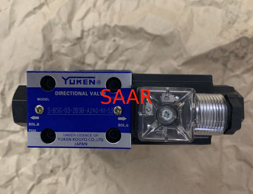 Yuken S-BSG-03-2B3B-A240-N1-53 صمام التحكم اللولبي المنخفض الضوضاء