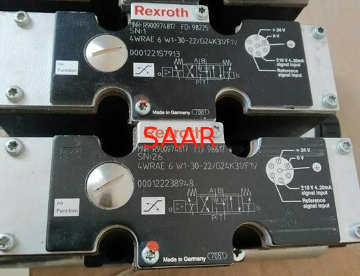 Rexroth R900974817 4WRAE6W1-30-2X / G24K31 / F1V 4WRAE6W1-30-22 / G24K31 / F1V صمام الاتجاه النسبي