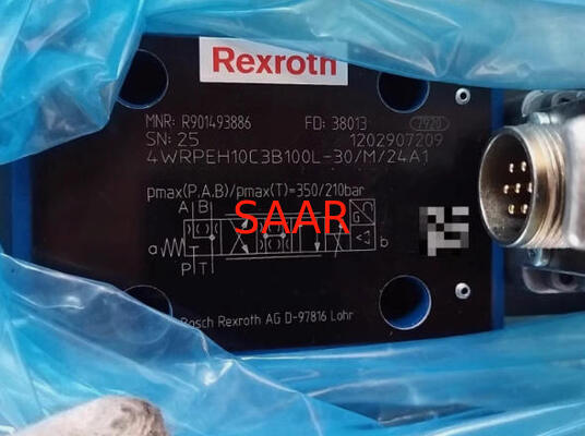 صمام نسبي Rexroth 4WRPEH-3X من السلسلة R901493886 4WRPEH10C3B100L-3X/M/24A1